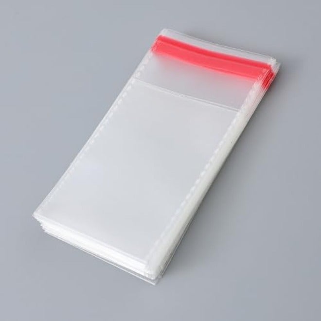 Red Dot Gift® 100 pcs (40X50+3cm) Plastic Bags self-sealing Cellophane Crystal Shiny Clear Cello Transparent Pouch Self-Adhesive Resealable for packing and  storage - Image 3