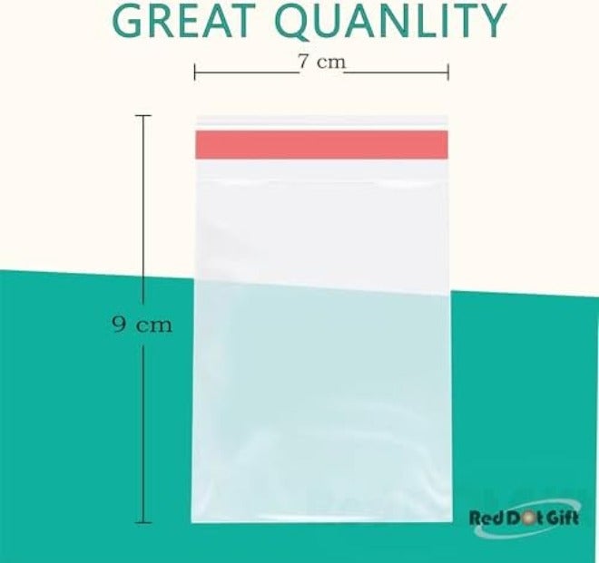 Red Dot Gift® 100 pcs (40X50+3cm) Plastic Bags self-sealing Cellophane Crystal Shiny Clear Cello Transparent Pouch Self-Adhesive Resealable for packing and  storage - Image 4