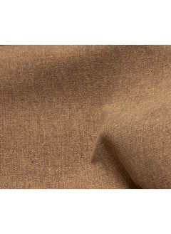 Decora Furnishings Decora Furnishings Premium Linen Finish Fabric Dobby Woven Material for Upholstery Sofa Cushions Chair Diwan Craft Width 54 Inches Available in Running Metre Tawny  - Image 2