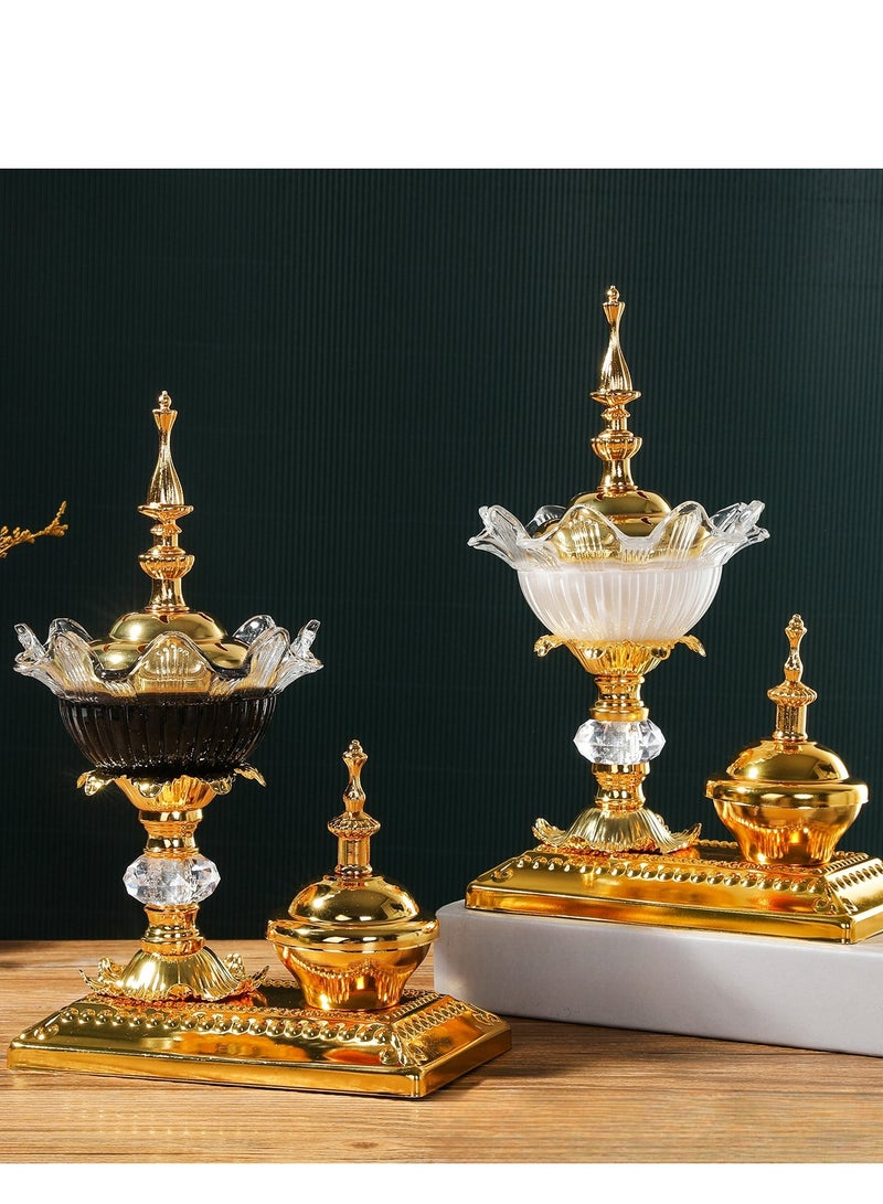 Two Piece Incense Burner Set, Crystal Spice Jar, Home Decoration, Party Decoration, Home Decoration - Image 3