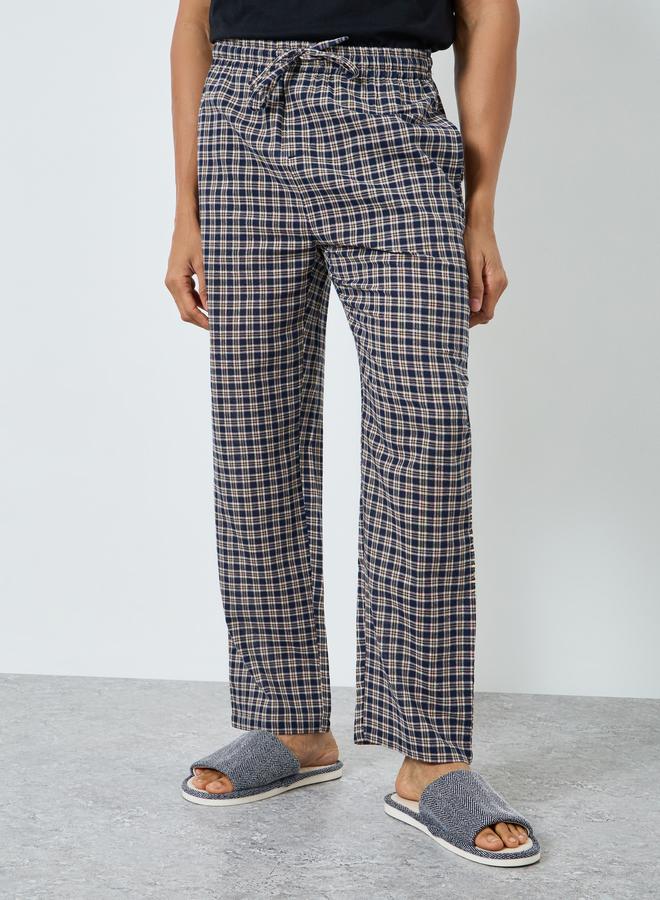 Styli Men Checked Relaxed Fit Pyjama Bottom - Image 1