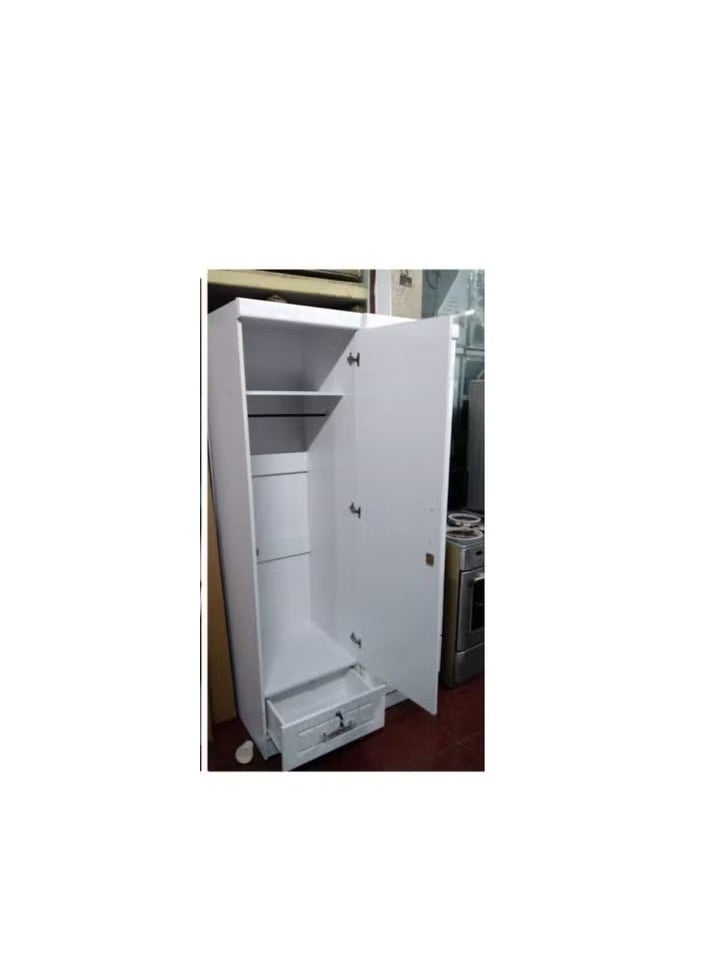 Galaxy Design Galaxy Design Galaxy Design Single Door Cupboard with Mirror GDF-NAD711 White  - Image 2