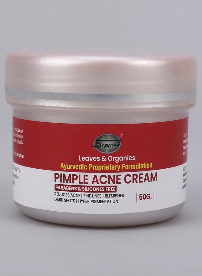 SABATES Pimple Acne Cream Anti-Acne Oil-Free Gel For Active Acne, Oil Balancing, Pore Tightening, Reduce Size Of Pimple For Men & Women | Pimple Removal Cream - Image 4