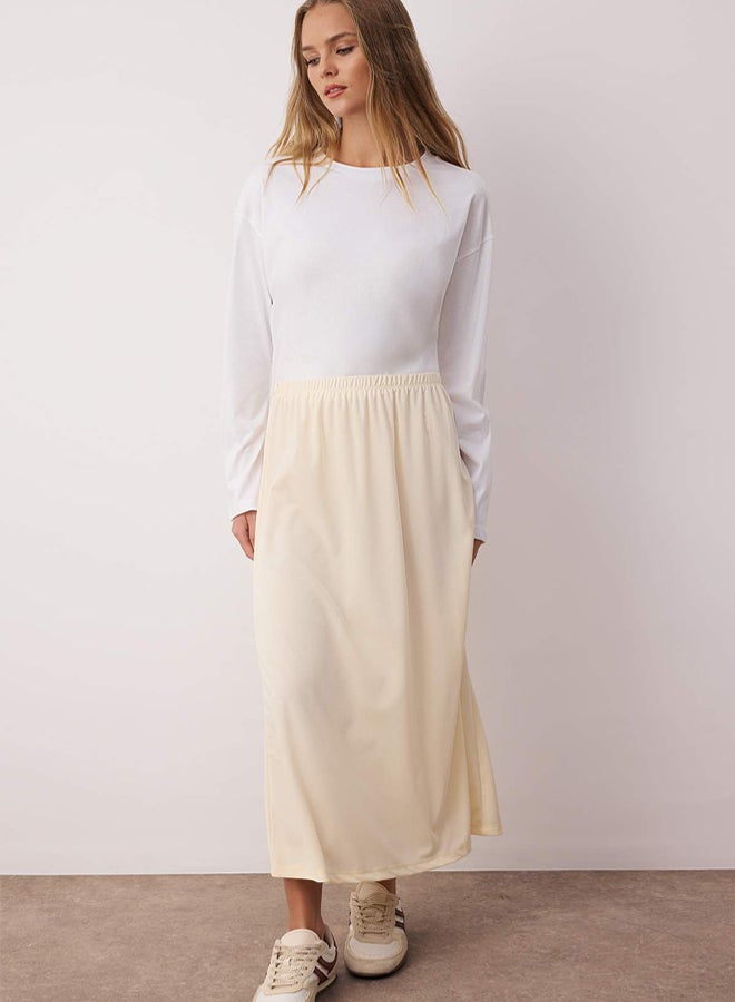 trendyol Skinny Knitted Lining Skirt TCTAW22EE0018 - Image 3