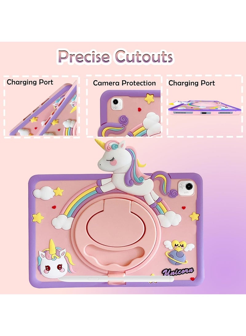CHEROSIN Tablet Case Compatible with Honor Pad X9a 11.5 inch Kids Cover with Pen Holder, 360° Rotating Handle Stand - Image 5