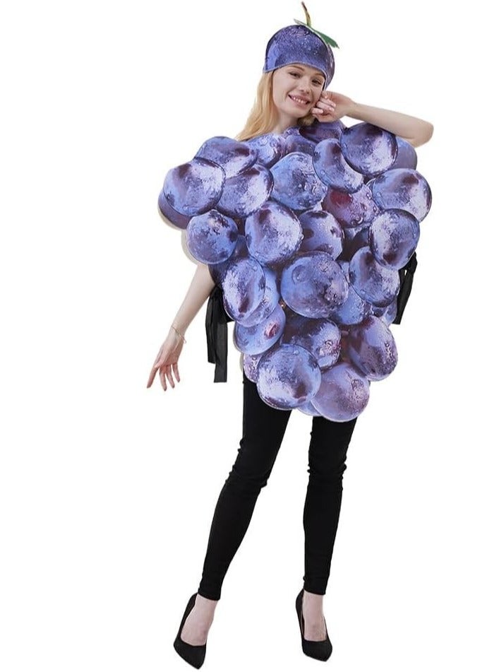 SOLARAE Adult Fruit Slice Costume Women Funny Food Costumes Men Party Fruits Vegetable Outfit Supplies - Image 1