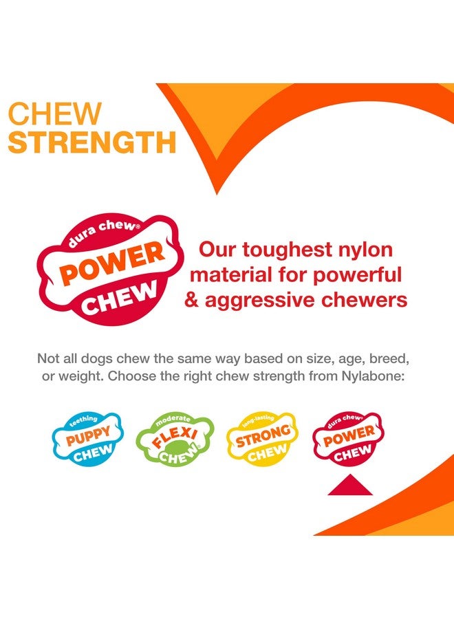 Nylabone Power Chew Original Bone - Durable & Tough Chew Toys for Aggressive Chewers - Durable Dog Toy for Medium Breeds - Original Flavor, Medium, Up to 35 Ibs. (1 Count) - Image 4