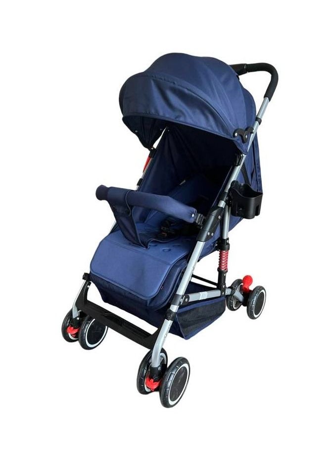 Everything For Kids Foldable Baby Stroller with Spring Cup Holder Storage Basket High-Quality Design  - Image 4