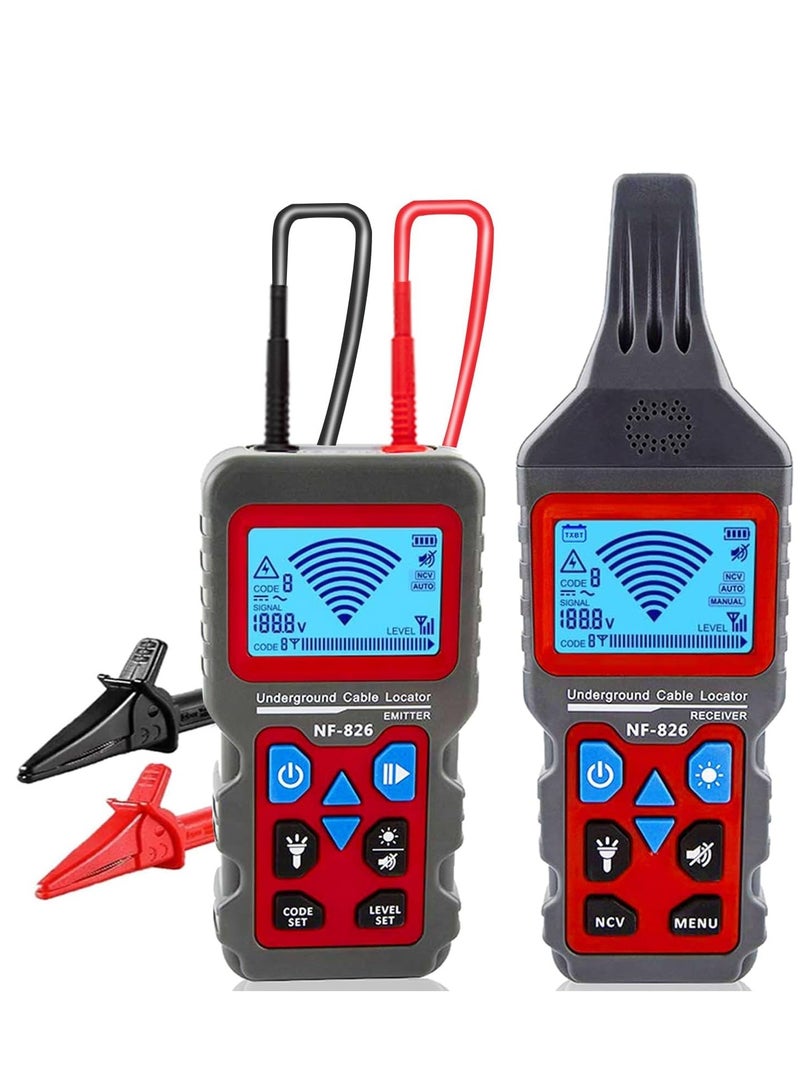 كاشف كابلات تحت الأرض، جهاز تتبع الأسلاك، كاشف الجدران والأنابيب. جهاز كشف عطل الفيوز، المفتاح، وقاطع الدائرة القصيرة / كاشف قابل لإعادة الشحن. - Image 1