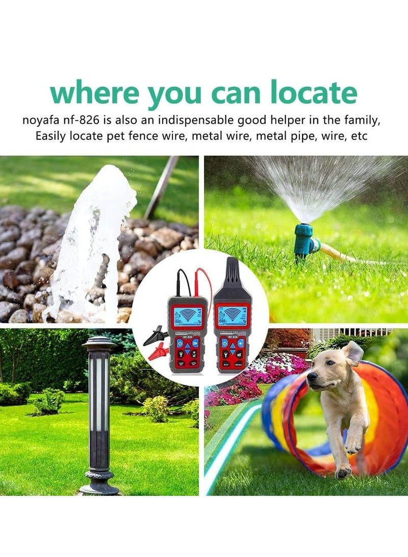 كاشف كابلات تحت الأرض، جهاز تتبع الأسلاك، كاشف الجدران والأنابيب. جهاز كشف عطل الفيوز، المفتاح، وقاطع الدائرة القصيرة / كاشف قابل لإعادة الشحن. - Image 5