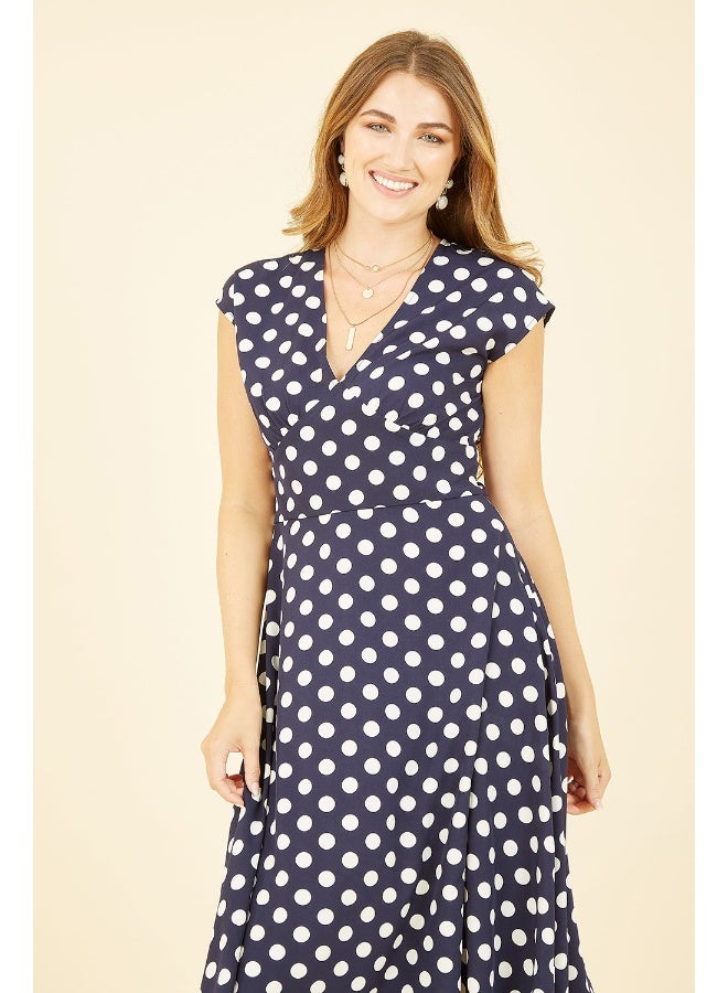 يامي فستان ميدي منقط - Image 2