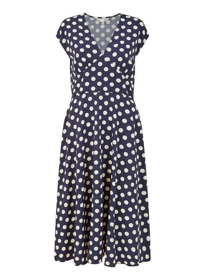 Yumi Polka Dot Midi Dress