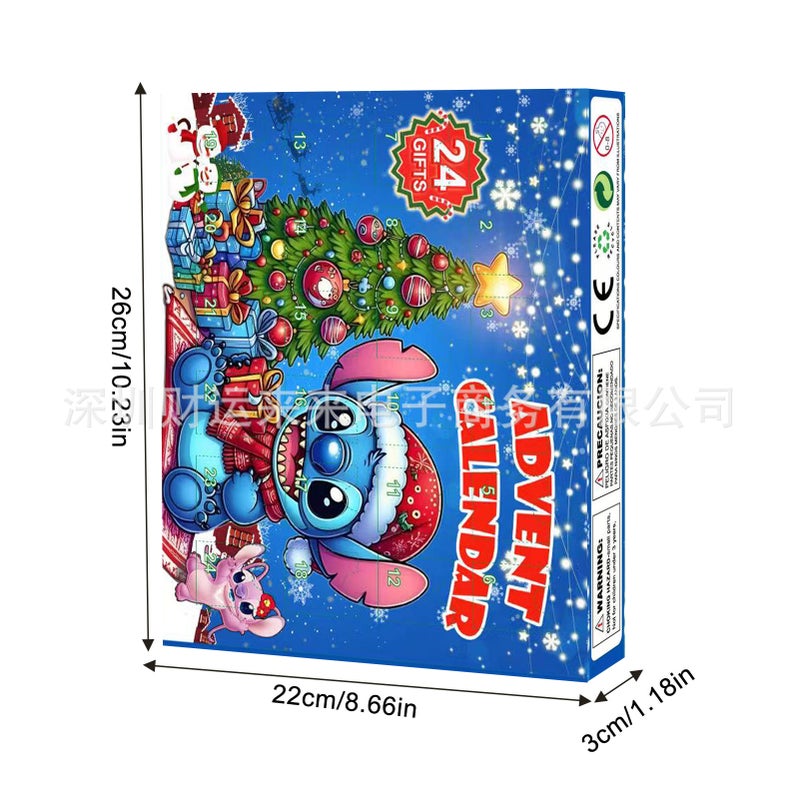 [Ready Stock] 2025 Christmas Advent Calendar Lilo And Stitch Blind Box 24 Days Countdown - Image 1