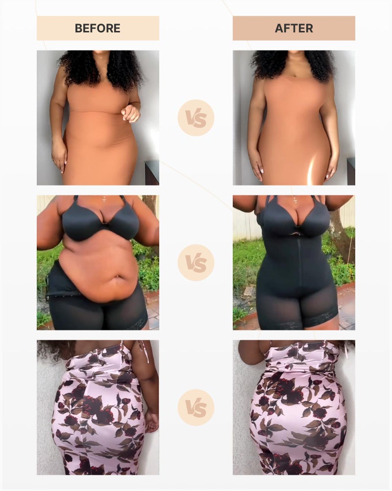 SHAPELLX Womens Shapewear Tummy Control Fajas Colombianas Plus Size Butt Lifter Body Shaper for Women Bodysuit 3XL - Image 5