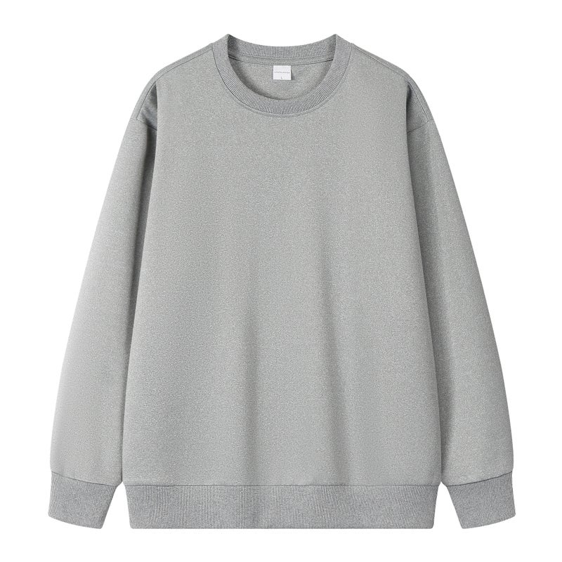 Special For 255 Grams Of Mercerized Health Cloth Solid Color Loose Round Neck Pullover Vests Printing Logo Embroidery - Image 1