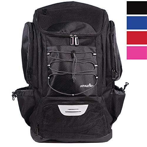 Athletico Swim Backpack - Pool Bag With Wet & Dry Compartments for Swimming, the Beach, Camping and More (Black) - Image 1