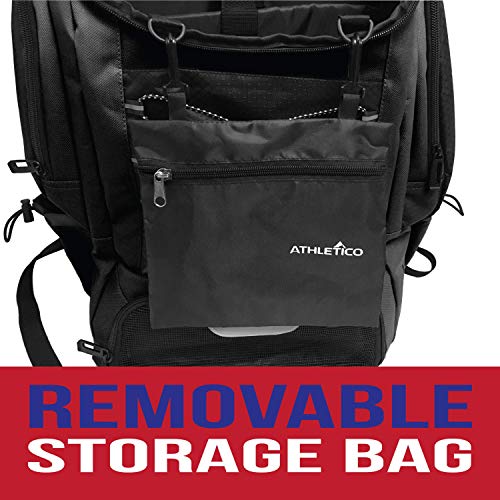 Athletico Swim Backpack - Pool Bag With Wet & Dry Compartments for Swimming, the Beach, Camping and More (Black) - Image 5