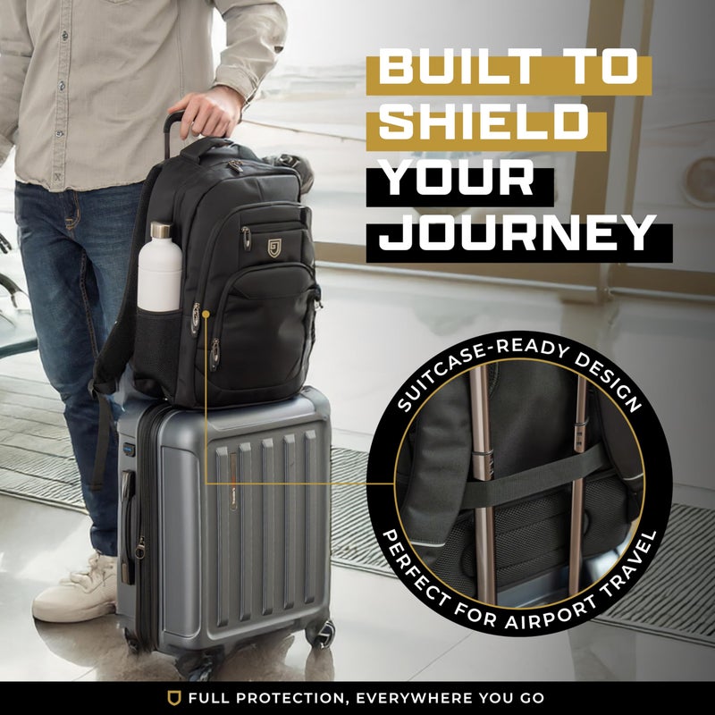 Gardava Faraday Backpack for Laptops and Phones, Electromagnetic Shielding Faraday Bag, Military Grade EMP Proof Protection for Security & Data Privacy - Image 5