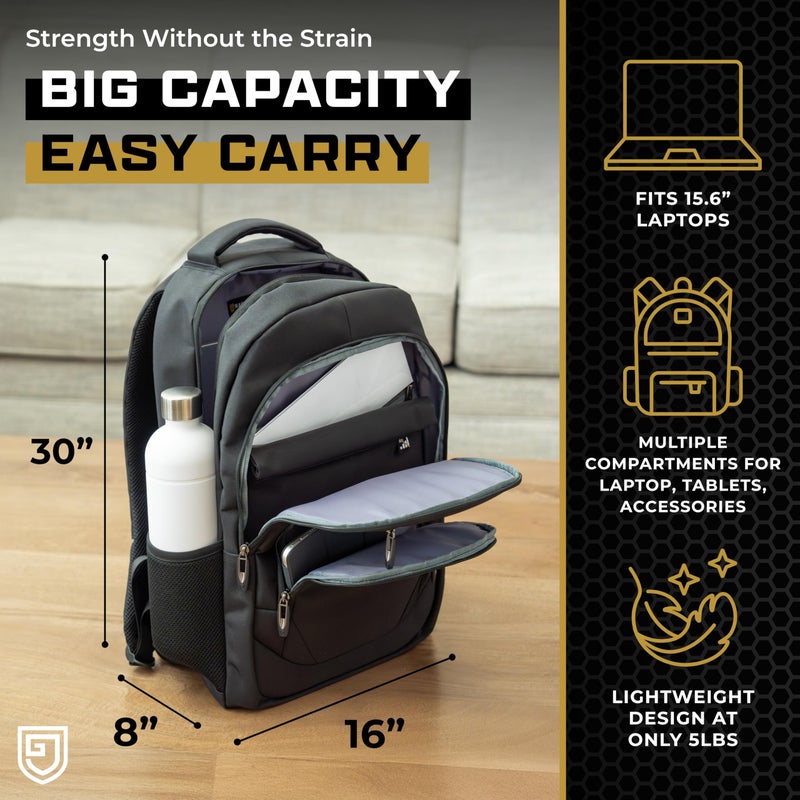 Gardava Faraday Backpack for Laptops and Phones, Electromagnetic Shielding Faraday Bag, Military Grade EMP Proof Protection for Security & Data Privacy - Image 4