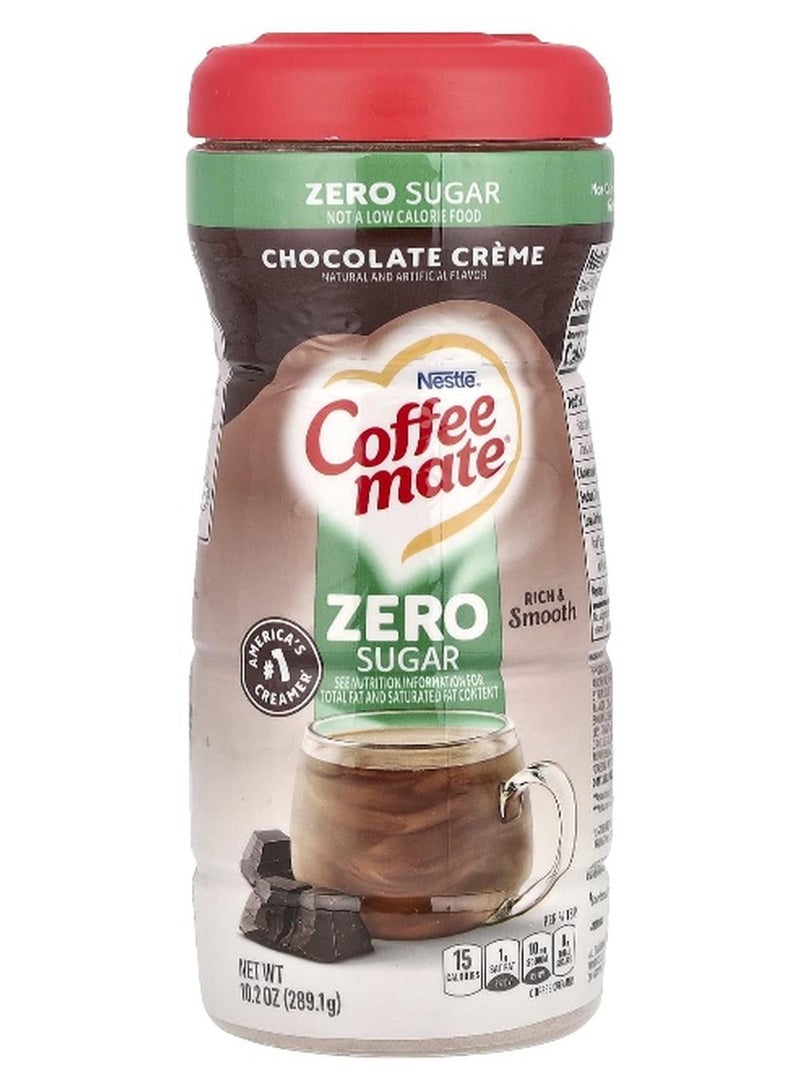 Coffee Mate, Powder Coffee Creamer, Sugar Free, Chocolate Creme, 10.2 oz (289.1 g) (Packaging may vary) - Image 1