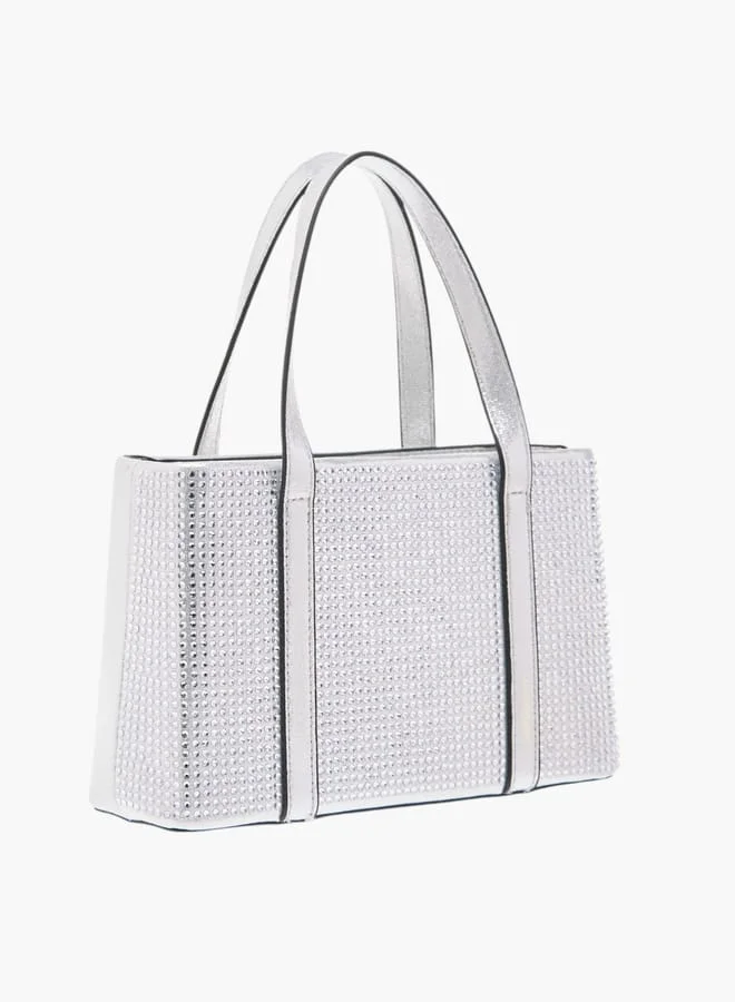 Celeste Women Embellished Tote Bag with Detachable Strap