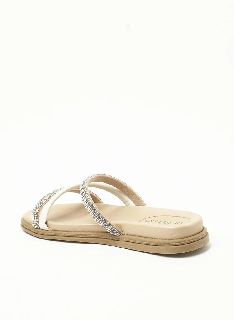 Beira Rio  BEIRA RIO Ladies Flat Sandals in OFF WHITE | Comfortable Everyday Footwear for Women | Best Price UAE
