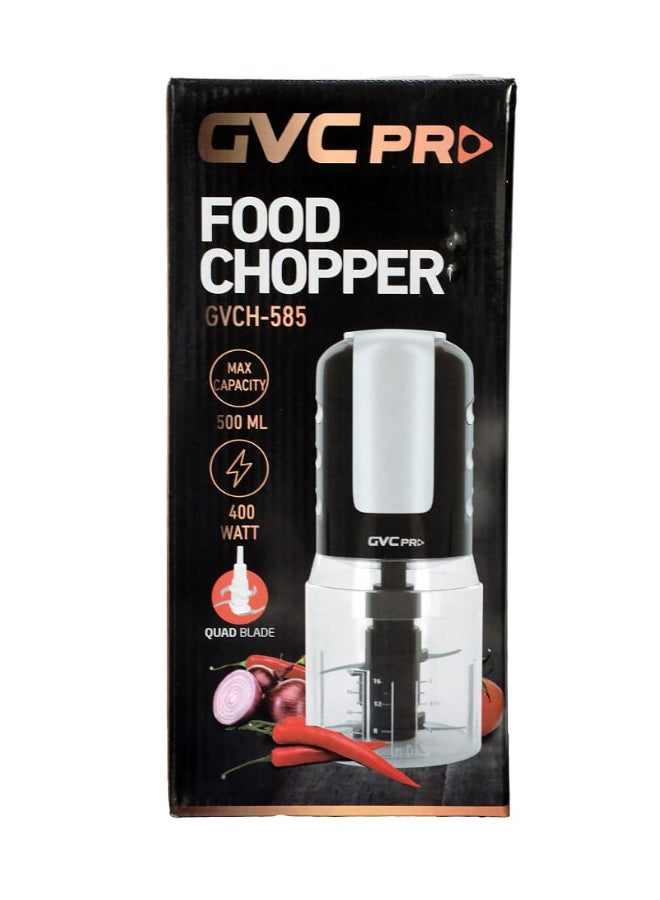 جي في سي برو قطاعة بصل شفرتين GVCH-585 GVC PRO اسود 500 ml 400 W GVCH-585 - Image 3