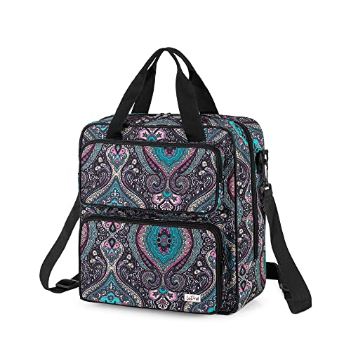LoDrid Embroidery Storage Bag, Embroidery Project Carry Case, Portable Bag for Embroidery Kit, Craft Supplies & Cross Stitch Kits Tools, with Handles and Shoulder Strap, Totem, Bag Only - Image 1