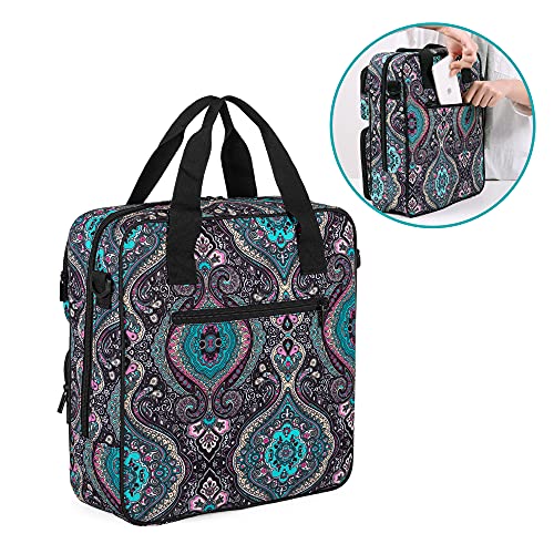 LoDrid Embroidery Storage Bag, Embroidery Project Carry Case, Portable Bag for Embroidery Kit, Craft Supplies & Cross Stitch Kits Tools, with Handles and Shoulder Strap, Totem, Bag Only - Image 4