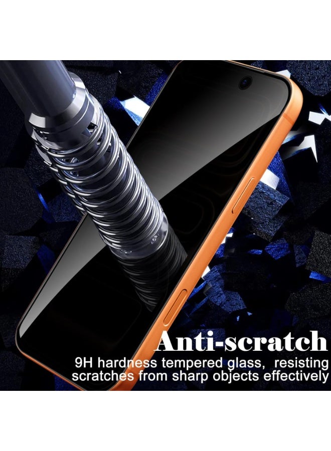 Glass Privacy Screen Protector for iPhone 17  , 9H Hardness, Anti-Spy Anti-Fingerprint, Scratch Resistant for iPhone 17  (2 Pack) - Image 5