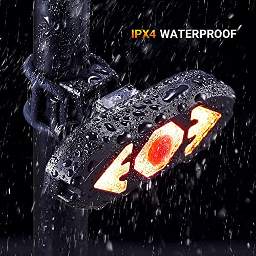 MOMIMO Bike Tail Light with Turn Signals Wireless Remote Control Waterproof Bicycle Rear Light Back USB Rechargeable Ultra Bright Safety Warning Cycling Taillight for Night - Image 4