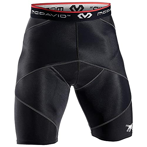 McDavid Cross Compression Shorts, Men's Boxer Brief, X-Large Black - Image 1