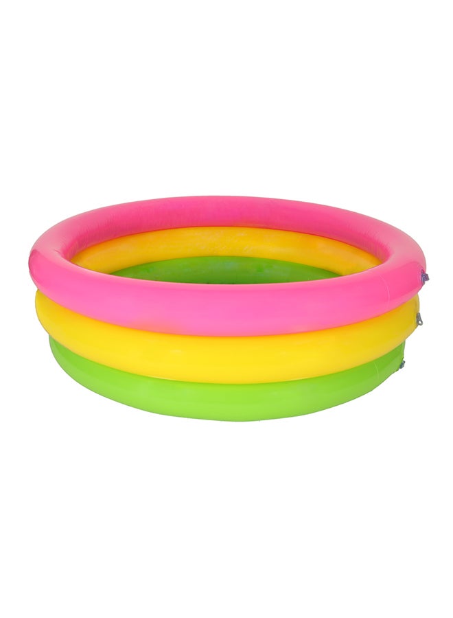 INTEX 3 Ring Rainbow Portable Inflatable Lightweight Compact Circular Swimming Pool 61x22cm - Image 4