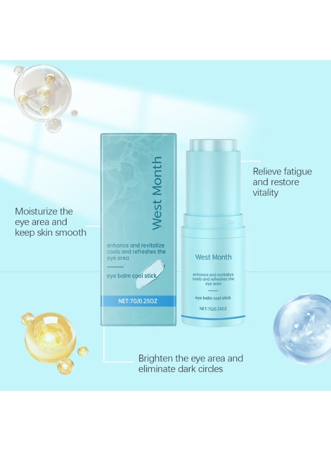 WEST MONTH 2-PACKS Eye Balm Cool Stick, Hydrating Under Eye Care Stick, Nourishing Eye Skin Care for Daily Use, 7g*2 - Image 4