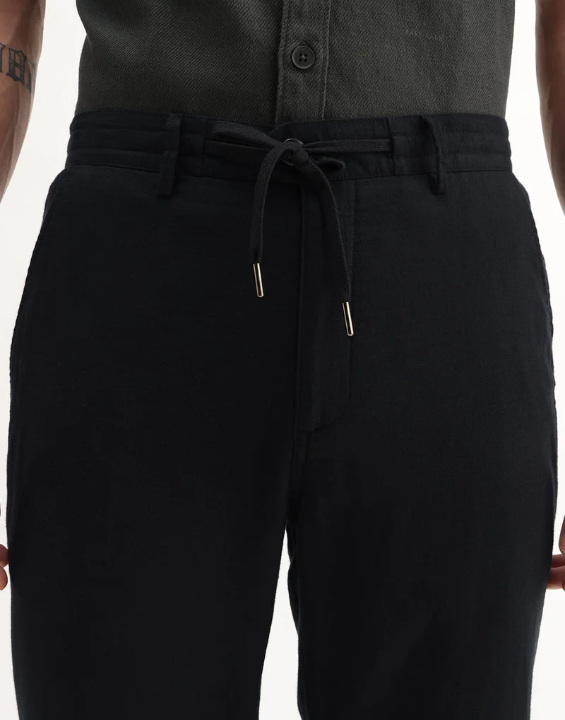 Rare Rabbit Men's Double Layer Drawstring Trouser