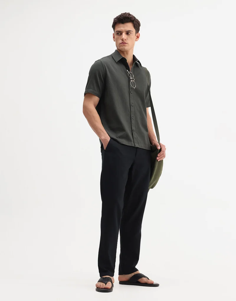Rare Rabbit Men's Double Layer Drawstring Trouser