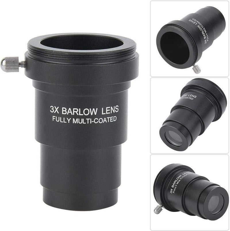 Oumij 3X Barlow Lens, Metal Optical Glass Telescope Barlow Lens, Telescope Accessory, M42x0.75 Thread Interface for 1.25 Inch Astronomical Telescope Eyepieces - Image 4