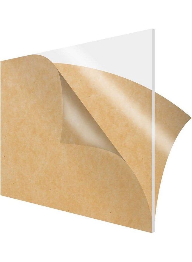 SHOPEE Transparent Acrylic Sheets 12 x 18 Inch (300 x 457 mm) 2mm Thickness Square Plexiglass Clear Acrylic Sheet Board For Glass Art Painting, DIY Crafts Projects, Photo Frames (Pack of 1) - Image 1