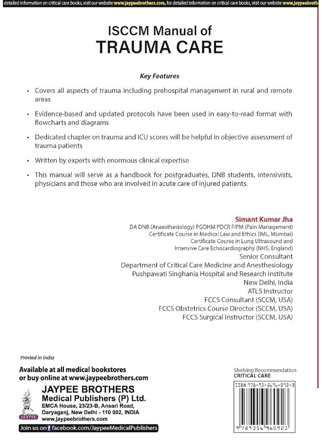 ISCCM Manual of Trauma Care  - Image 2