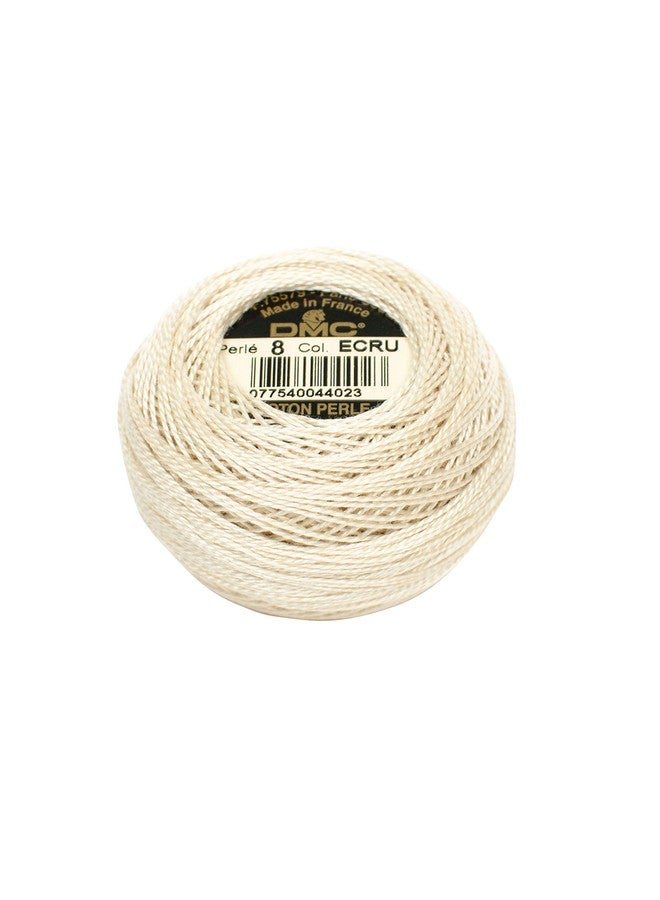 DMC 116 8-Ecru Pearl Cotton Thread Balls, Ecru, Size 8 - Image 1