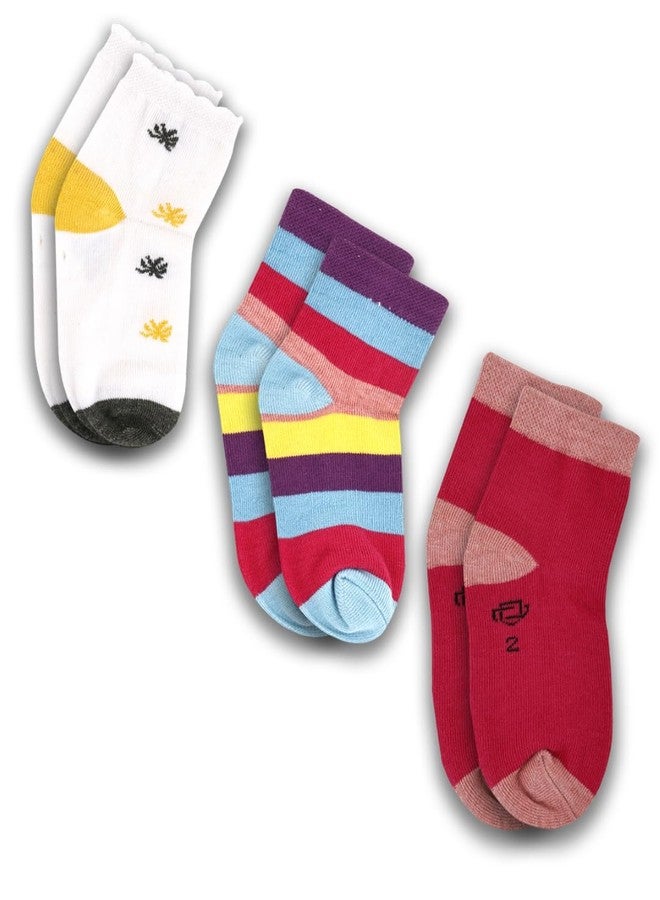 Dollar Kids Socks For Boys & Girls In Blended Cotton (Pack Of 3) - Image 1