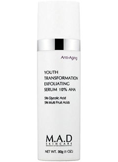 M.A.D Skincare Youth Transformation Exfoliating Serum 10% AHA,30g.1 zo 
