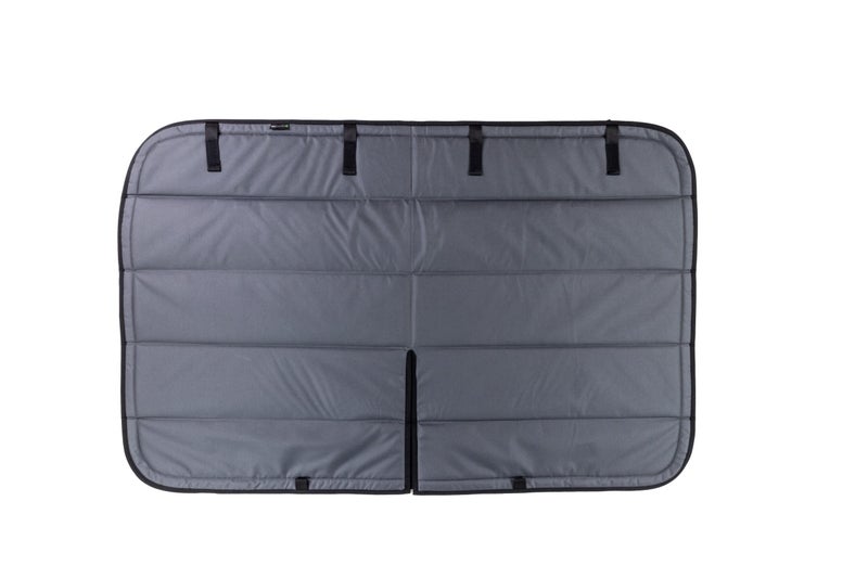 VanEssential Insulated Blackout Sliding Door Window Cover Designed for Ford Transit Van Year 2015 to Current with NO Plastic Trim Charcoal Gray