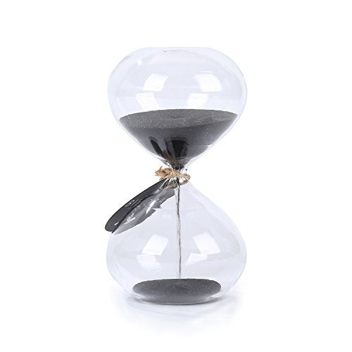 SWISSELITE SWISSELITE Puff Sand Timer Hourglass Sand Timers Inspired Glass for Home Desk Office Decor 