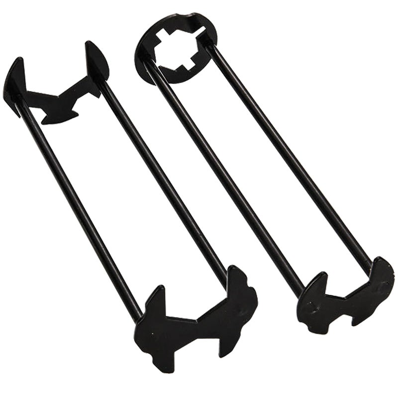 Kitchenassist 2Pcs Basin Wrench Multifunctional Sink Wrench 7 Sizes Faucet Tool Four-Jaw Hex Spanner Universal Plumbers Tool For Tight Spaces Kitchen Bathroom Home - Image 1