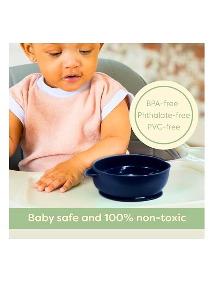 Generic Baby Silicone Bowls with Suction Base for Babies Kids BPA Free Microwave And Dishwasher Safe Heat up to 230 Degrees (red)  - Image 3