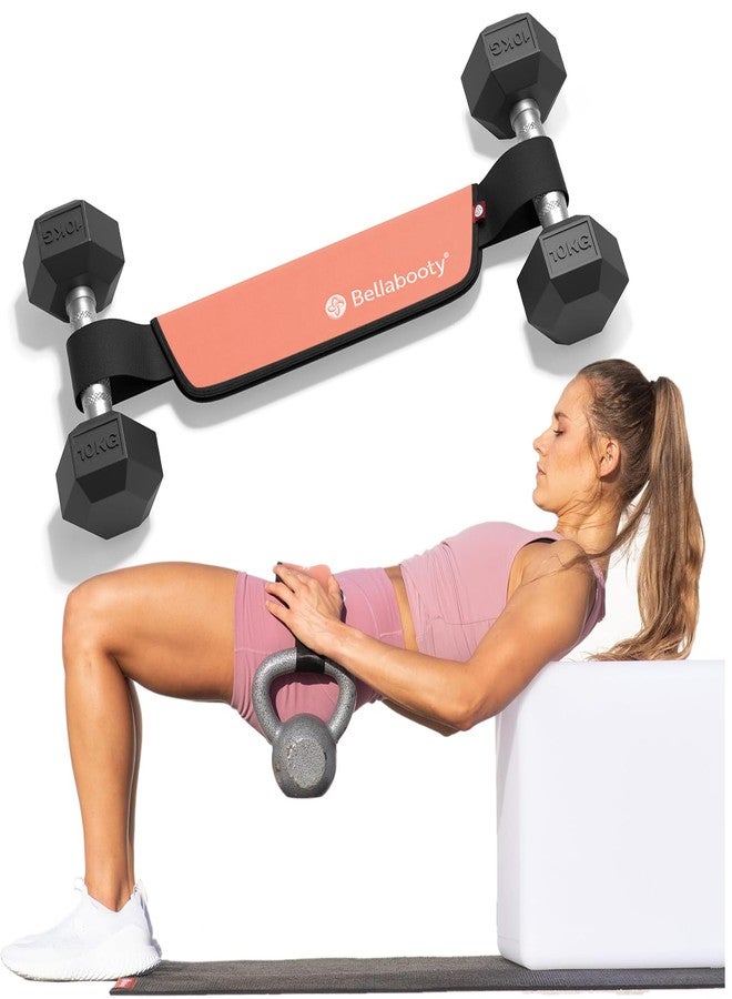 Bellabooty Pink OG Hip Thrust Belt - Weight Lifting Belt for Women - Booty Bands Compatible - Slip-Resistant Padding - Lifting Belt for Dumbbells, Kettlebells, Plates - Home Gym & Workout Equipment - Image 1