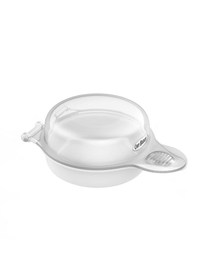 Chef Buddy Microwave Maker, a Healthy Breakfast Utensil Kitchen Essentials, Easy to Make-Holds Up to Two Eggs and Cooks in 45 Seconds, White - Image 3