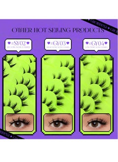 Generic Manga Eyelashes, Natural Looking False Eyelashes, 3D Fluffy Eyelashes, Asian Japanese Korean Cosplay Band, Looks Like Individual Set, Reusable Eyelashes  - Image 3