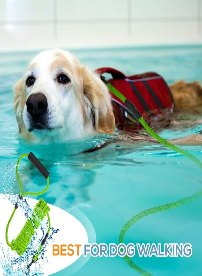 Ribbonlic 2 Pack Floating Dog Leash for Swimming 32.8ft Long Dog Training Leash Reflective Rope with Soft Padded Handle & Swivel Hook Heavy Duty Waterproof Lead for Small Medium Large Dogs - Image 5